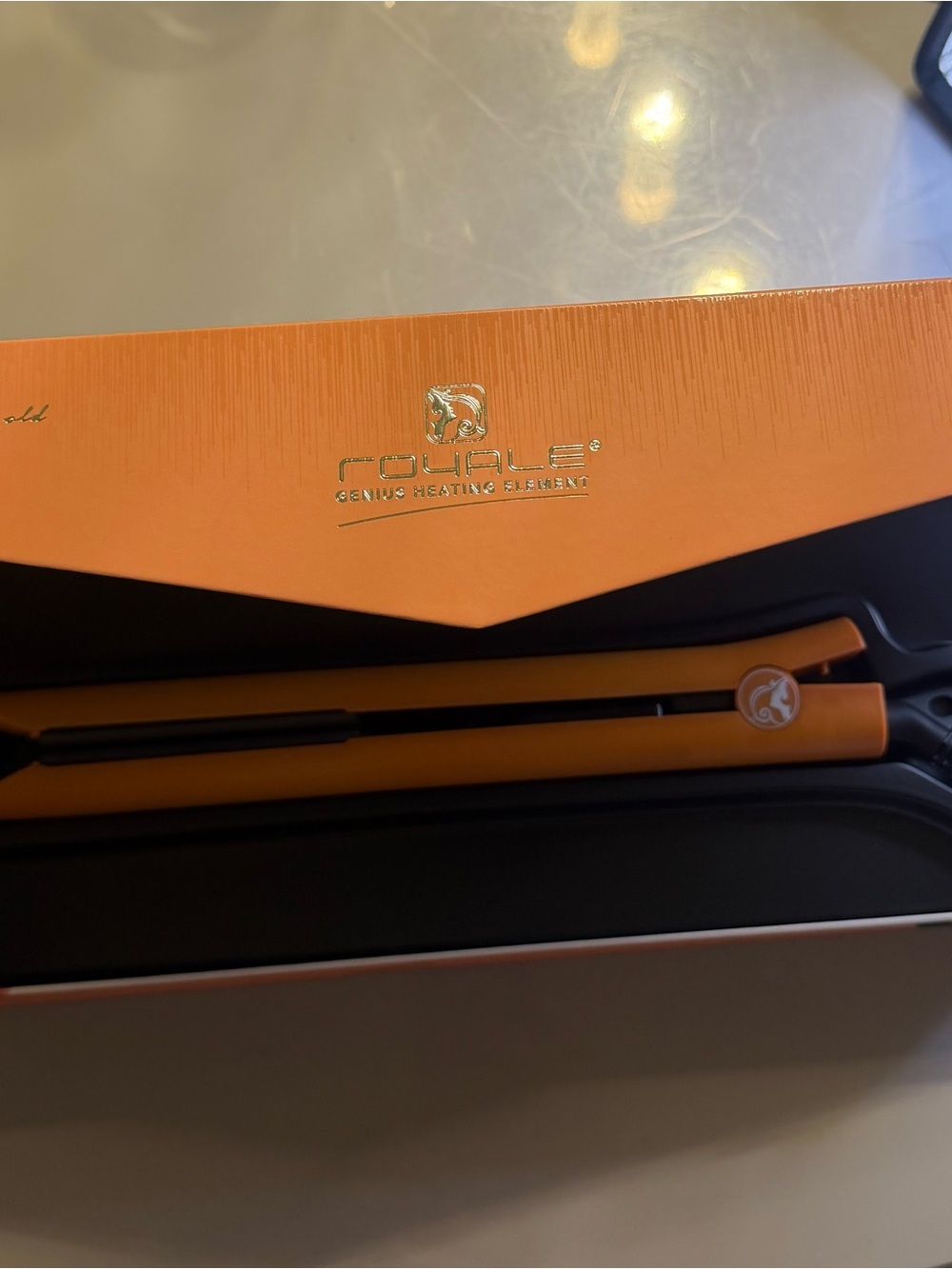 Orange Ceramic Hair Straightener for Women